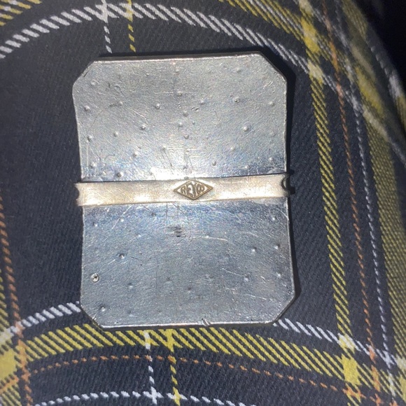 Vintage Reyco Rhinestone Silver Scarf Clip - Picture 4 of 4